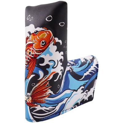 Zghhc Funny Golf Headcover with Embroidered Pattern, PU Leather, Waterproof