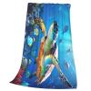 ETASUIOL Ultra-Soft Micro-Fleece Blanket with Turtle and Colorful Fish view 3