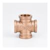 BIRXPMOS DN15 G 1/2" Female Cross 4-Way Brass Pipe Coupling Adapter Fitting view 1
