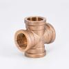 BIRXPMOS DN15 G 1/2" Female Cross 4-Way Brass Pipe Coupling Adapter Fitting view 2