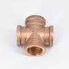 BIRXPMOS DN15 G 1/2" Female Cross 4-Way Brass Pipe Coupling Adapter Fitting view 4