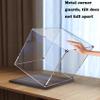 Clear Acrylic Display Case for LEGO 43230 Camera Model, Wood Grain view 4