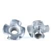5-Pack M4 Zinc-Plated Four-Prong T-Nuts for Furniture view 1