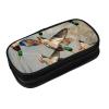LRHCNZDCP Mallard Ducks Printed Pencil Case, Black view 3