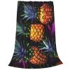 YQTGBCED Tropical Pineapple Flannel Blanket, Ultra-Soft Fleece Throw view 2