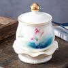 STSTS Buddhist Water Offering Bowl, 10 cm, Porcelain, Decorative Guanyin Cup view 2
