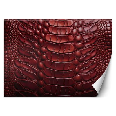 Feeby 3D Wallpaper 400 x 280 cm, Red Snakeskin