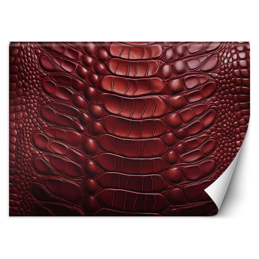Feeby 3D Wallpaper 400 x 280 cm, Red Snakeskin