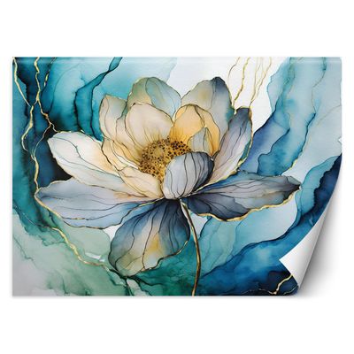Feeby 3D Vinyl Wallpaper, 400 x 280 cm, Watercolor Flowers