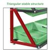 Commercial Supermarket Fruit & Vegetable Rack Organizer with Angled Opening view 2