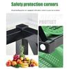 Commercial Supermarket Fruit & Vegetable Rack Organizer with Angled Opening view 3