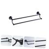 IKVODEOS 1-Piece Double Towel Bar with Shelf, Wall-Mounted Bathroom Towel Rack, Dish Towel Holder, Messi view 3