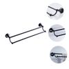 IKVODEOS 1-Piece Double Towel Bar with Shelf, Wall-Mounted Bathroom Towel Rack, Dish Towel Holder, Messi view 4