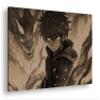 Sepia Canvas Print: Warrior with Flames in His Eyes, 100 x 70 cm view 1