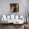 Sepia Canvas Print: Warrior with Flames in His Eyes, 100 x 70 cm view 2