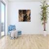 Sepia Canvas Print: Warrior with Flames in His Eyes, 100 x 70 cm view 4