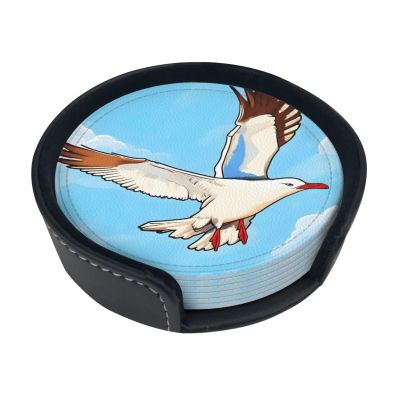 Flying Seagulls Round Coasters, Set of 6