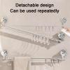 BLMAGS Wall-Mounted Bathroom Shelf with Suction Cups view 4