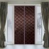 Magnetic Thermal Insulated Door Curtain, 225 x 265 cm, Brown view 1