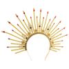 Healvian Gothic Crown Headband with Halo for Adult Women view 1