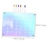 Magnetic Acrylic Refrigerator Monthly Planner, Erasable, 7 Pieces view 2