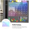 Magnetic Acrylic Refrigerator Monthly Planner, Erasable, 7 Pieces view 3