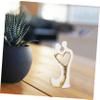 KOMBIUDA Ceramic Love Figurine, Abstract Couple Sculpture view 2
