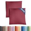 Burgundy Pillowcases 65 x 65 cm, 2-Pack – Soft Microfiber, OEKO-TEX view 1