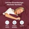 Burgundy Pillowcases 65 x 65 cm, 2-Pack – Soft Microfiber, OEKO-TEX view 3