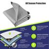 JXLQFA JXL11 Protective Tarp, 2.5 x 24.5 m, 450 g/m², Gray view 4