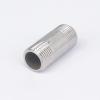 1/4 in Equal Male-Thread Barrel Nipple, 304 Stainless Steel Pipe Fitting Connector/Coupler for Water, Oil, and Air — IINKUEYK view 2
