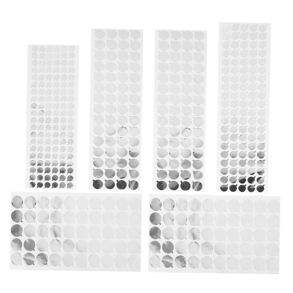 DIYEAH 2 Sets Aluminum Foil Sealing Stickers, 12 Sheets