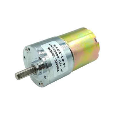 IINKUEYK ZGB37 37 mm Geared Electronic Starter, DC 5–12 V, 17–45 RPM, Slow Speed, High Torque, Metal Gearbox