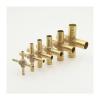 1pc Copper Pipe Fitting, Four-Way Cross Hose Barb Joint, 4/6/8/10/12/14/16/19/25 mm, IINKUEYK (19 mm) view 1