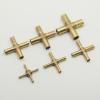 1pc Copper Pipe Fitting, Four-Way Cross Hose Barb Joint, 4/6/8/10/12/14/16/19/25 mm, IINKUEYK (19 mm) view 2