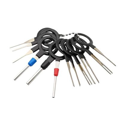 IINKUEYK 11-Piece Car Repair Tool Terminal Removal Kit, Electrical Wire Crimp Connector Automotive Puller Release Key Pin Extractor Set