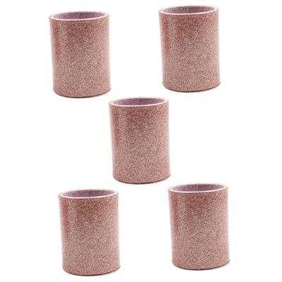 DIYEAH 5-Piece PU Leather Pen Holder Set for Desk