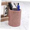 DIYEAH 5-Piece PU Leather Pen Holder Set for Desk view 2