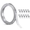 304 Stainless Steel Worm-Drive Hose Clamp, 2.5 m Band with Fasteners view 1