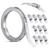 304 Stainless Steel Worm-Drive Hose Clamp, 2.5 m Band with Fasteners view 4