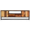 TV Cabinet 120 × 30 × 40 cm Solid Reclaimed Wood and Steel view 3