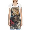 Modern Kitchen Apron with Pocket, Waterproof, Adjustable, White, One Size view 3