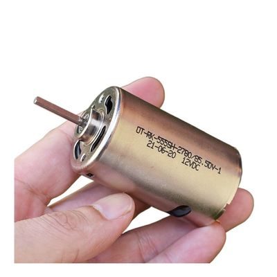 IINKUEYK DC 12–24V RK-555SH-2780 Electronic Starter, 7800 RPM, Carbon Brushes, Cooling Fan, Front Ball Bearing