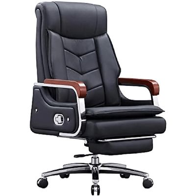 Pealihuy Rolling Office Chair with Footstool