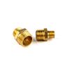 1/8"–1" Brass Reduced Male-Thread Butt-Joint Adapter for Pneumatic, Water Heating, Oil, and Gas view 4