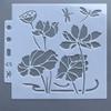 Lotus Dragonfly Stencils for Card Making and DIY Scrapbooking view 1