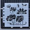 Lotus Dragonfly Stencils for Card Making and DIY Scrapbooking view 3