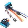 DAIHAOEE 120A Sensored Brushless ESC Speed Controller with T-Plug XT60 Connector for 1/8, 1/10 and 1/12 RC Crawlers view 2