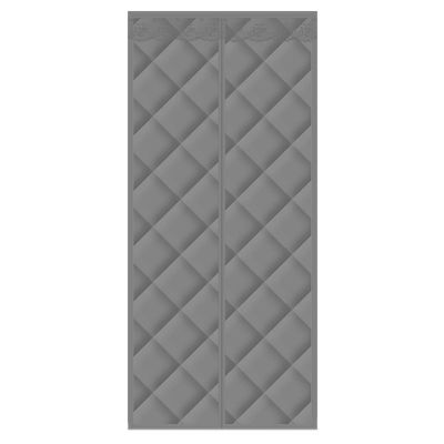 Magnetic Insulated Fly Screen Door with Thermal Curtain, Gray, 90 x 220 cm