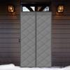Magnetic Insulated Fly Screen Door with Thermal Curtain, Gray, 90 x 220 cm view 2